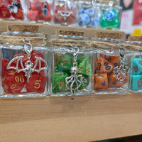 Dice Spell Jars, with 7pcs D20 Trpg Dice