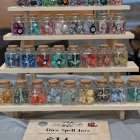 Dice Spell Jars, with 7pcs D20 Trpg Dice