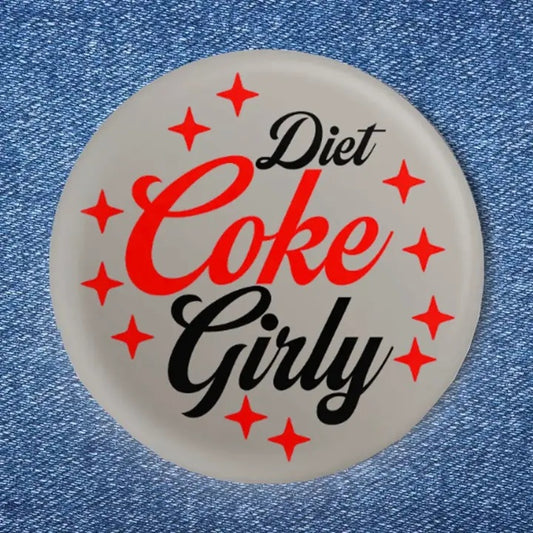 Diet Coke Girly Button (1.25")
