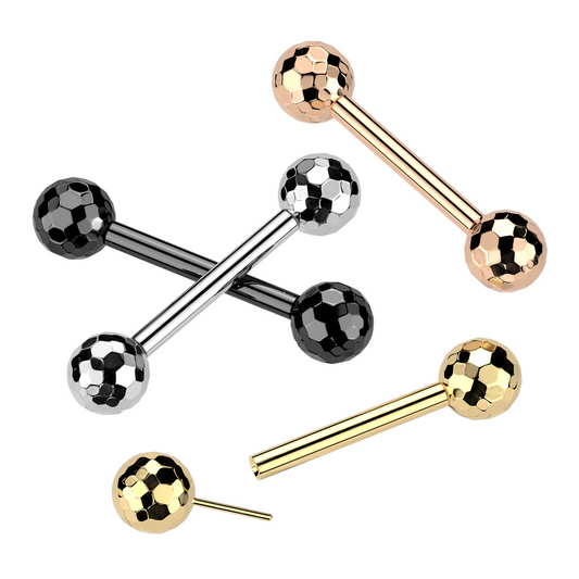 Disco Titanium Threadless Barbell 14g