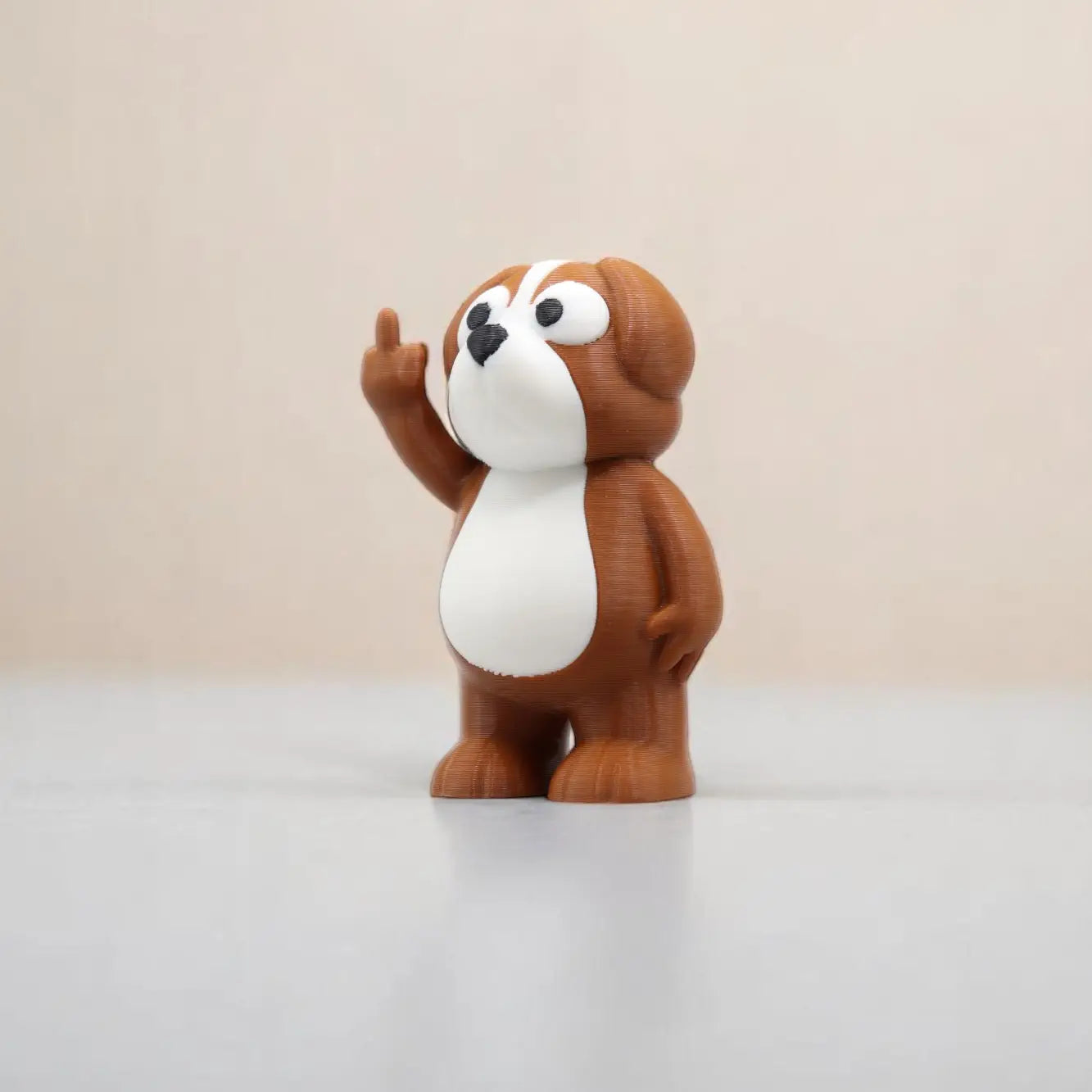 Dog Middle Finger Figurine