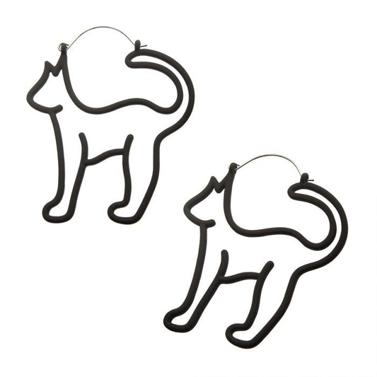 Matte Black PVD Cut Out Dog Plug Hanger