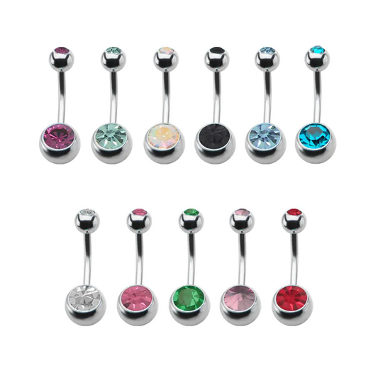 Bezel 5mm / 8mm Jewel Balls Navel