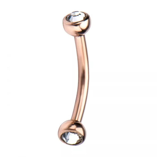 Bijou serti double lunette 16 g CUBB