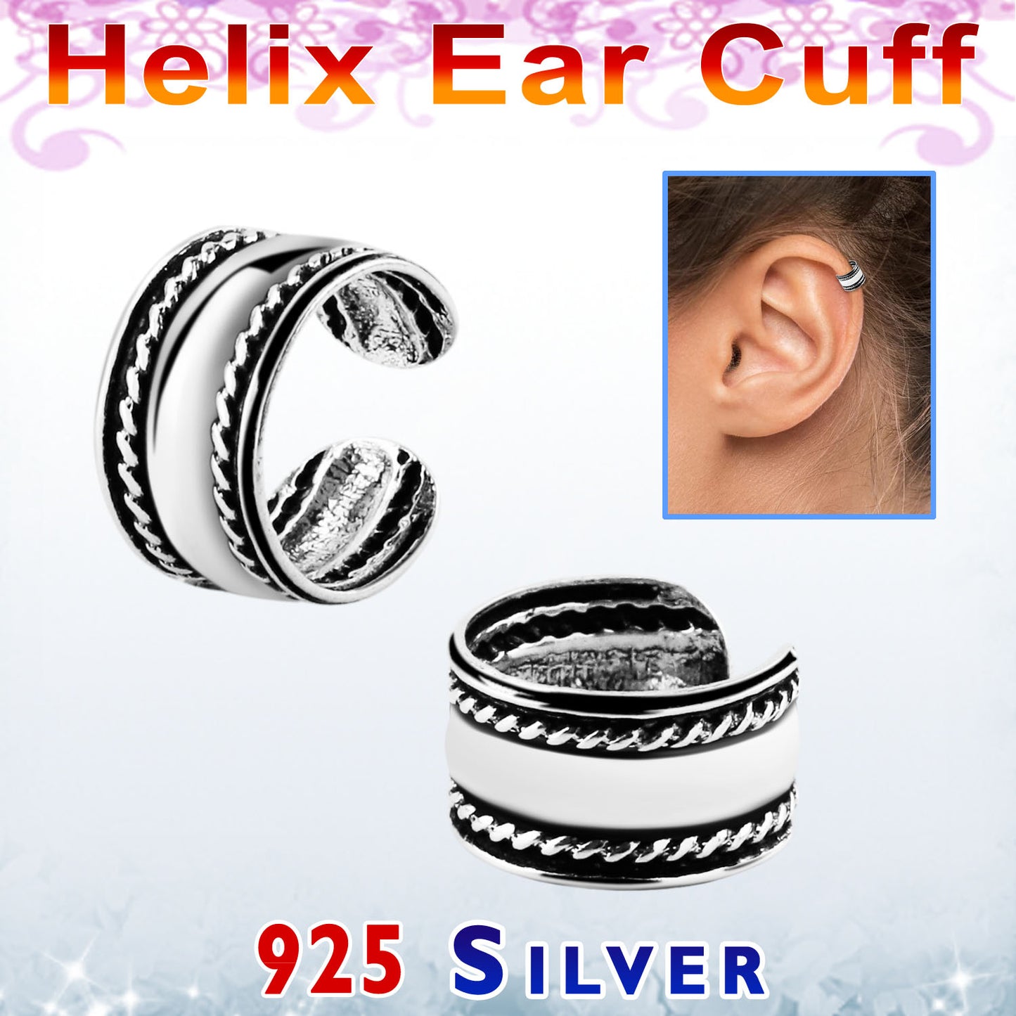 Double Chain Design Helix Cuff