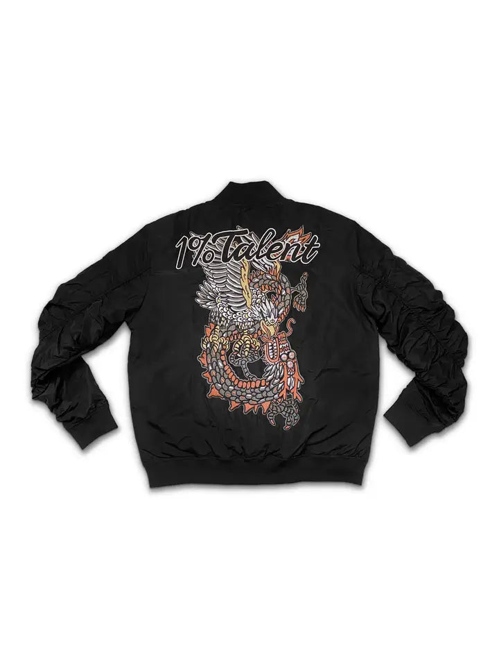 1%Talent Dragon + Eagle Bomber Jacket