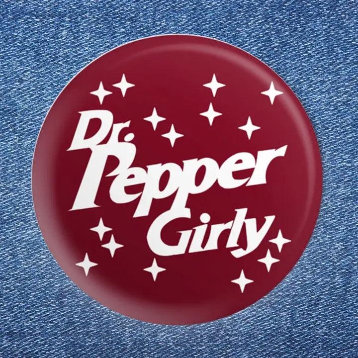 Dr. Pepper Girly Button