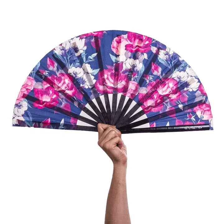 Dark Floral Fan