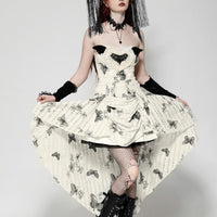 Hi Low Dark Butterfly Dress