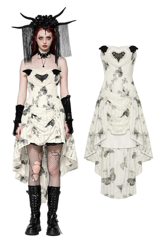 Hi Low Dark Butterfly Dress