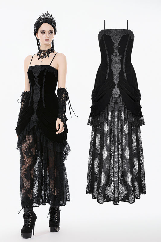 Lace Embroidered Bustier Dress