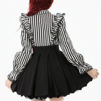 Lolita Dark Striped Preppy Dress
