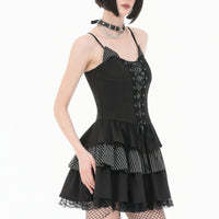 Corset Dress With Lace Up Front