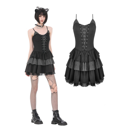 Corset Dress With Lace Up Front