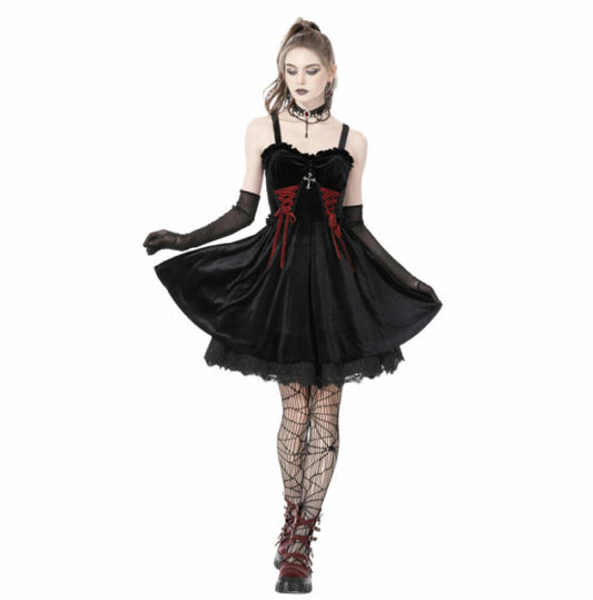 Gothic Lace Up Dress