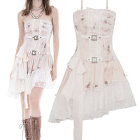 Steampunk Dye Asymmetric Dress