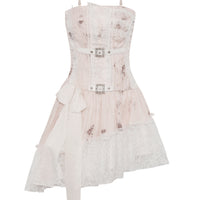Steampunk Dye Asymmetric Dress