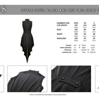 Little Devil Black And Red Tail Shirt Dress