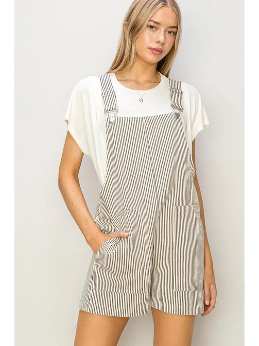 Pinstripe Shortalls