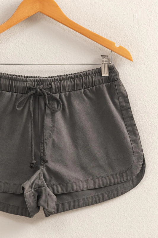 Drawstring Waist Casual Shorts