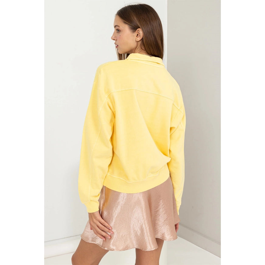 Half Zip Long Slv Sweatshirt