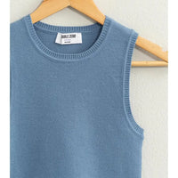 Ribbed Knit Cropped Tank Top