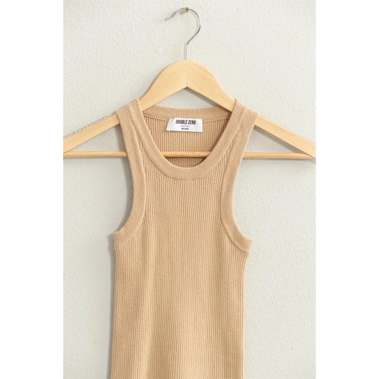 Ribbed Sweater Tank Top