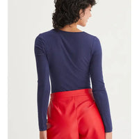 Square Neck Long Sleeve Bodysuit