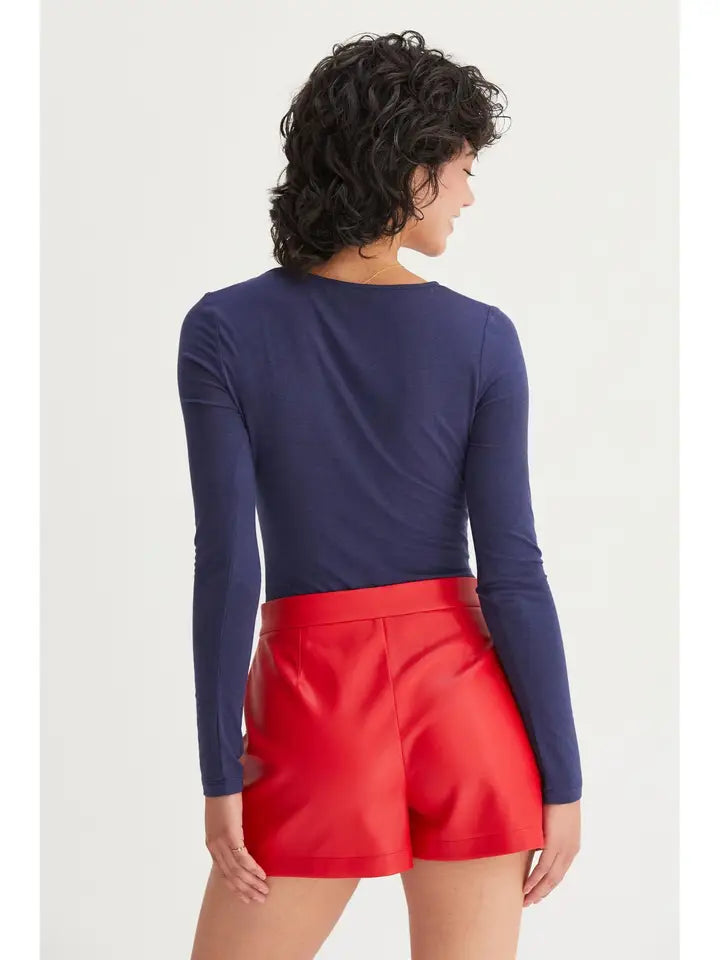 Square Neck Long Sleeve Bodysuit