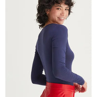 Square Neck Long Sleeve Bodysuit
