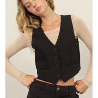 Tailored Button Down Vest