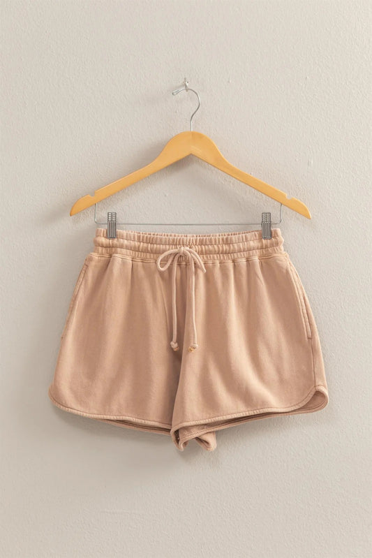 Drawstring Waist Casual Dolphin Shorts