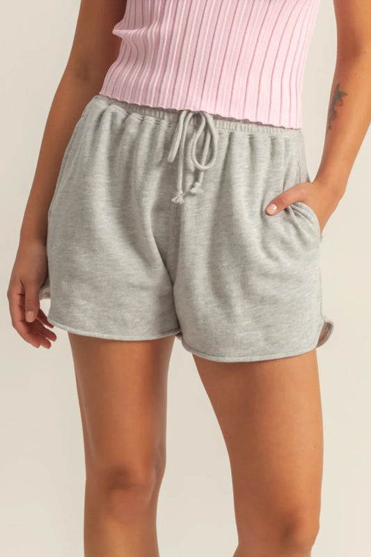 Drawstring Waist Casual Dolphin Shorts