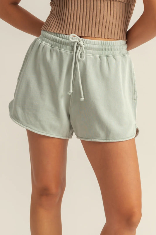 Drawstring Waist Casual Dolphin Shorts