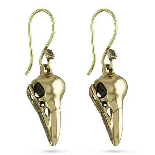 Raven Skull Earrings