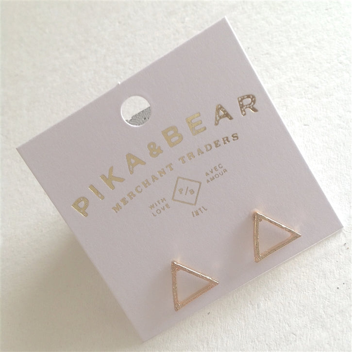 Triop Triangle Outline Studs