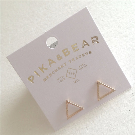 Triop Triangle Outline Studs
