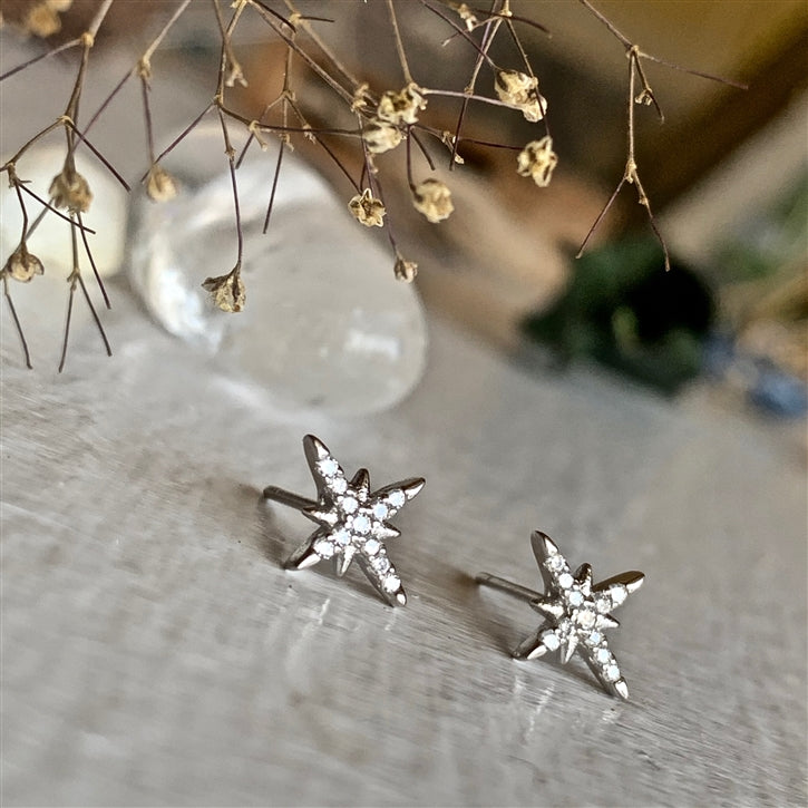 Arcturus Starburst Pave Stud.