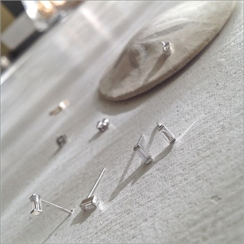 Carroll Baguette Crystal Stud Earrings
