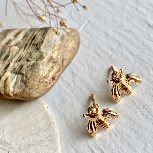 Wildflowers Tiny Honeybee Studs
