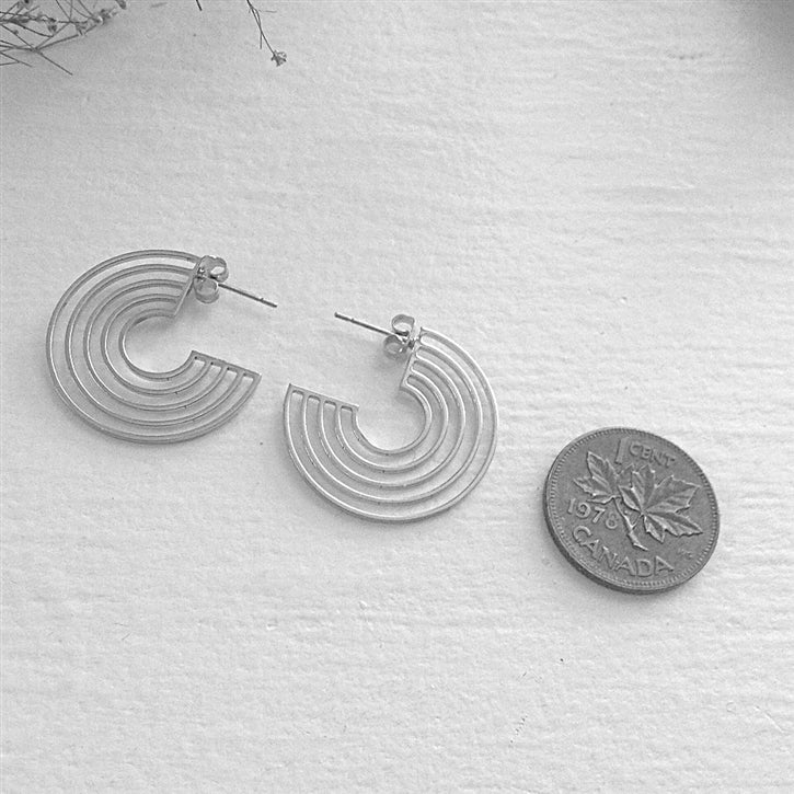LO-FI Stainless Steel Hoop Earrings