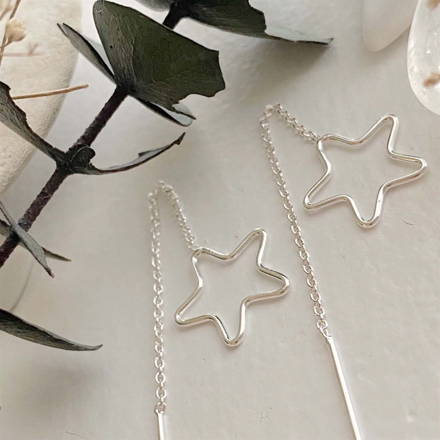 Norma Jean Star Threader Earrings