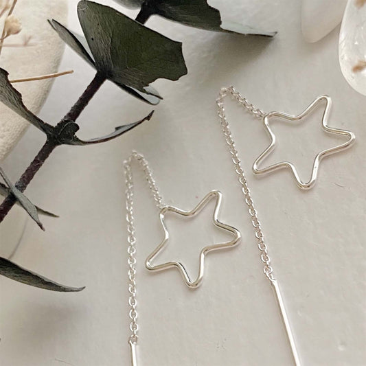 Norma Jean Star Threader Earrings
