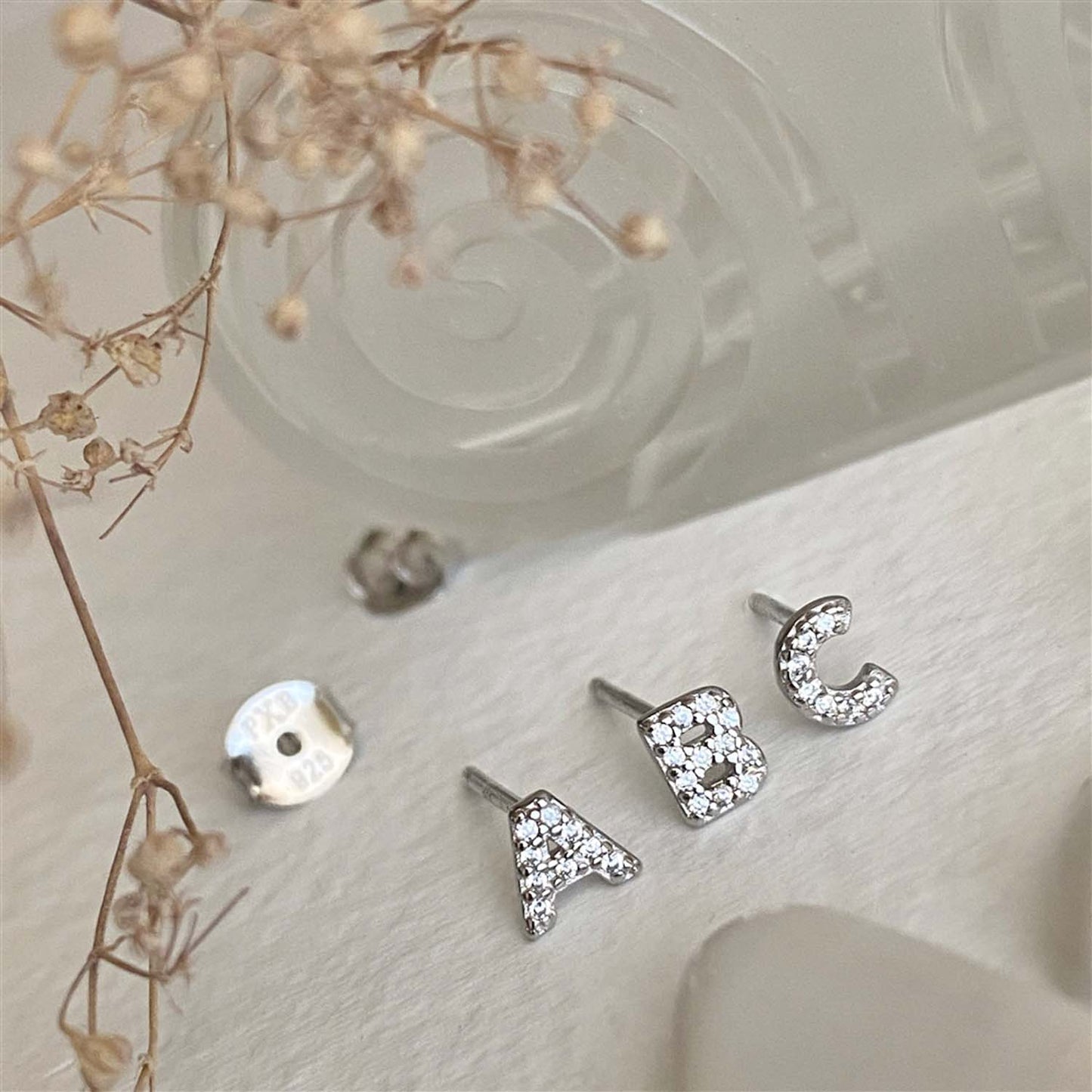 Carrie Initial H Earring