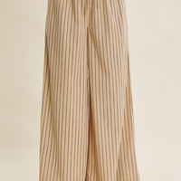 Endlessly Wearable Striped Corduroy Wide-leg