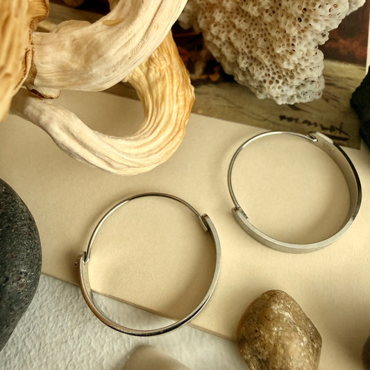 "Torus" Contemporary Hoop Earrings
