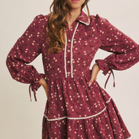 Captures The Magic Elegant Floral Mini Dress