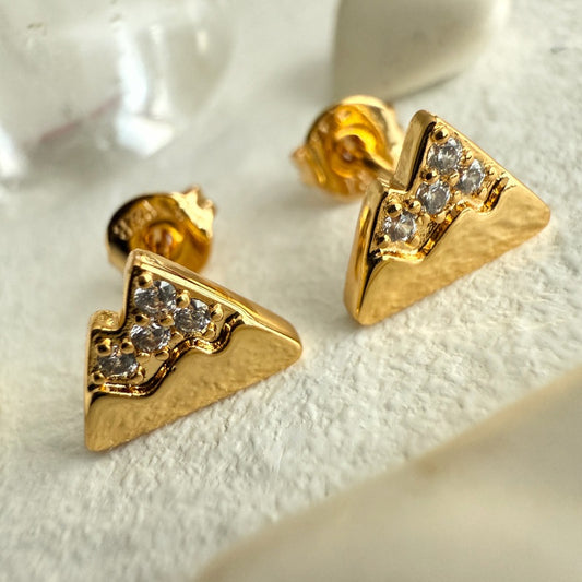 "Elbrus" Mountain Stud Earrings