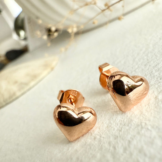 Tresna Heart Stud Earrings