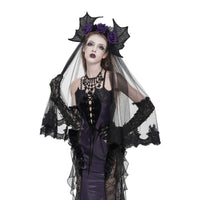 Black Gothic Lace Veil